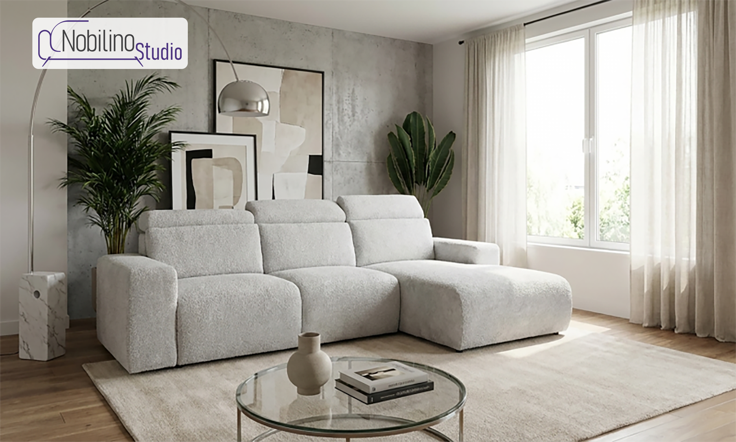 Coltar extensibil Sorelo, alb  1